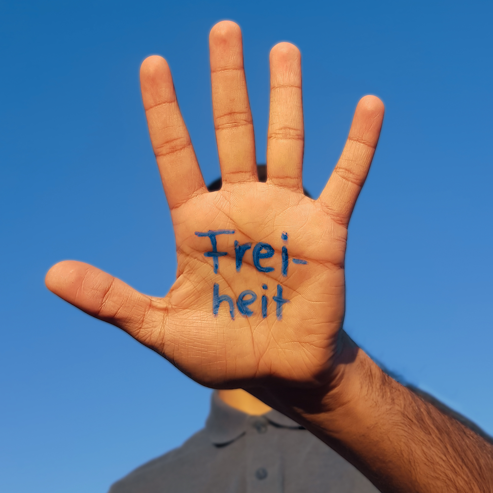 Sarib Samdani Hand Frauentag Freiheit