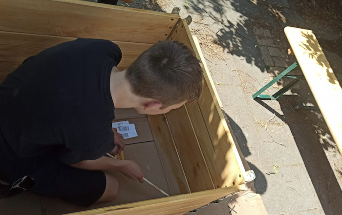 Betriebspraktikum Schülerpraktikum 9. Klasse Jahrgang Treppenhaus Hochbeete